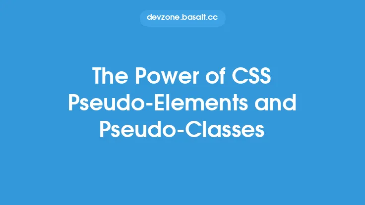 The Power of CSS Pseudo-Elements and Pseudo-Classes Thumbnail