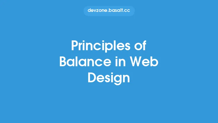 Principles of Balance in Web Design Thumbnail