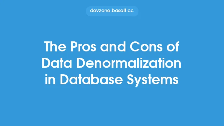 The Pros and Cons of Data Denormalization in Database Systems Thumbnail