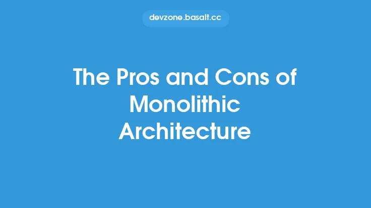 The Pros and Cons of Monolithic Architecture Thumbnail