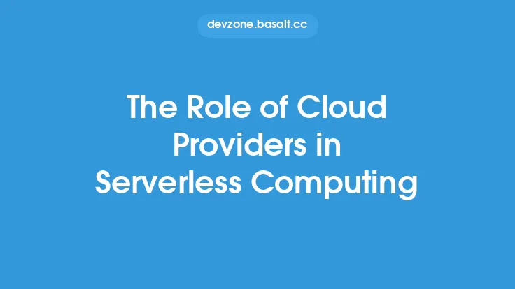 The Role of Cloud Providers in Serverless Computing Thumbnail