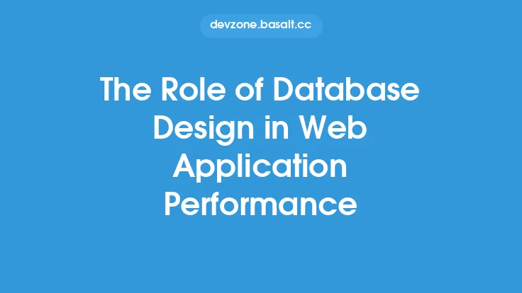 The Role of Database Design in Web Application Performance Thumbnail