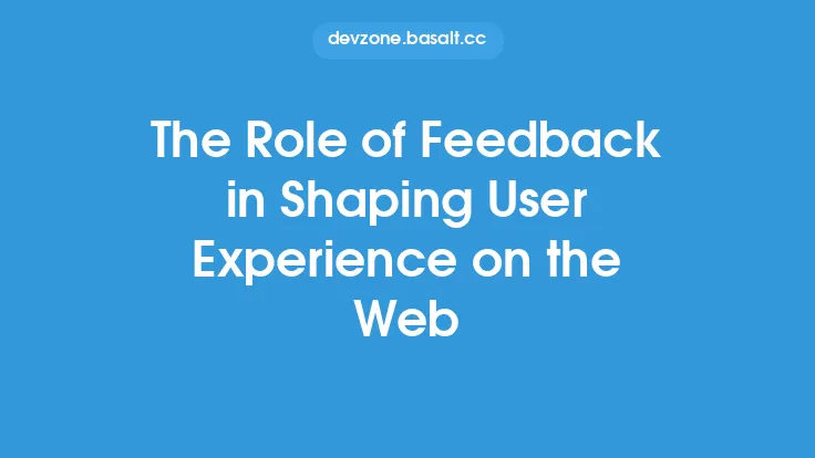 The Role of Feedback in Shaping User Experience on the Web Thumbnail