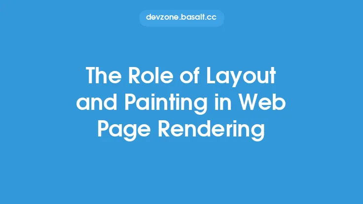 The Role of Layout and Painting in Web Page Rendering Thumbnail