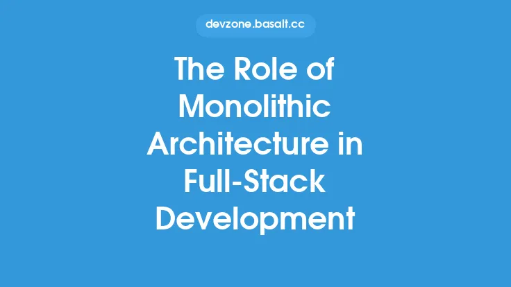 The Role of Monolithic Architecture in Full-Stack Development Thumbnail