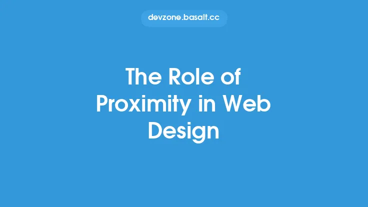 The Role of Proximity in Web Design Thumbnail