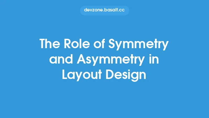 The Role of Symmetry and Asymmetry in Layout Design Thumbnail