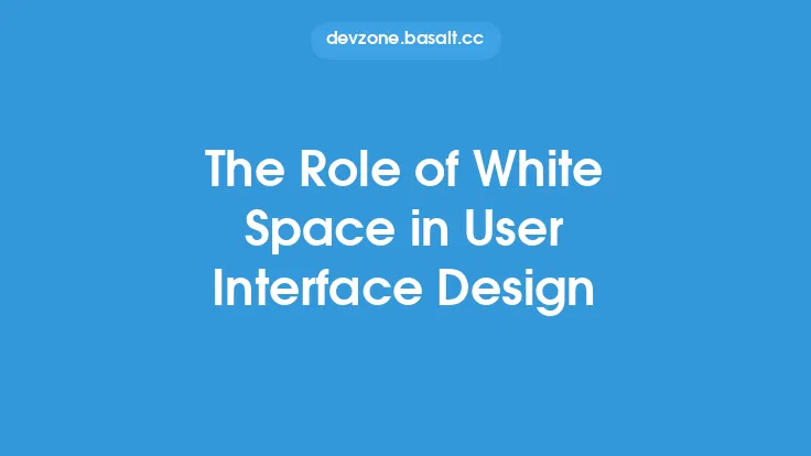 The Role of White Space in User Interface Design Thumbnail