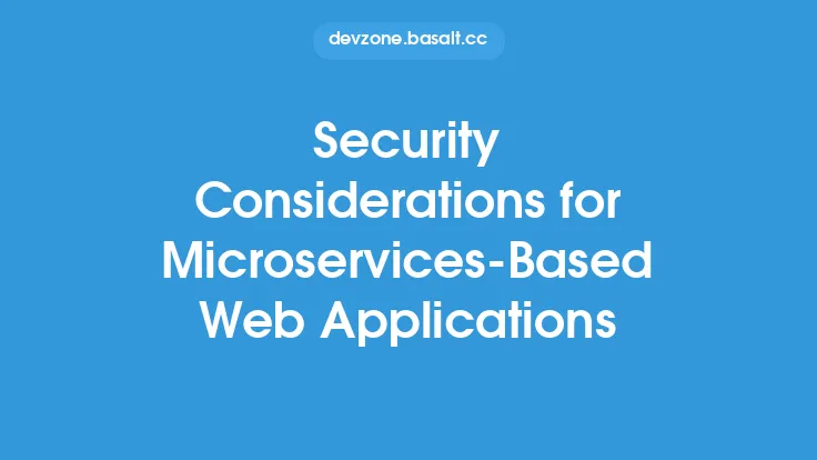 Security Considerations for Microservices-Based Web Applications Thumbnail