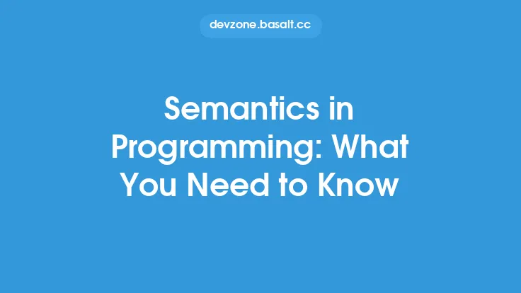 Semantics in Programming: What You Need to Know Thumbnail