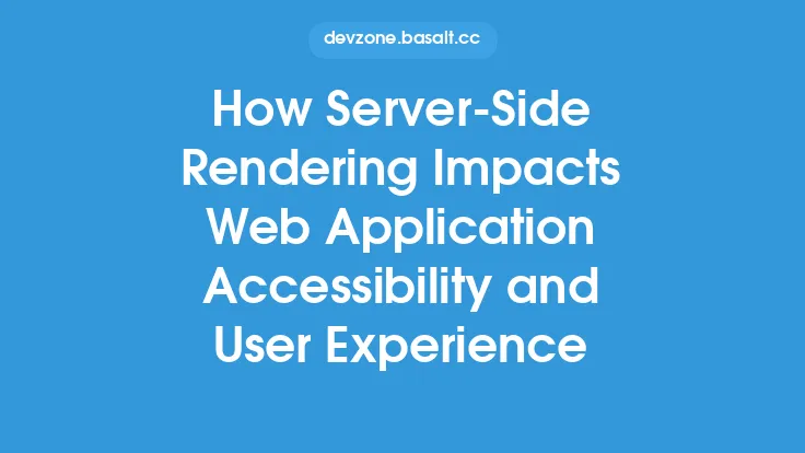How Server-Side Rendering Impacts Web Application Accessibility and User Experience Thumbnail