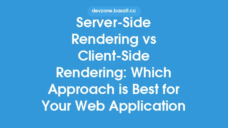 Server-Side Rendering vs Client-Side Rendering: Which Approach is Best for Your Web Application Thumbnail