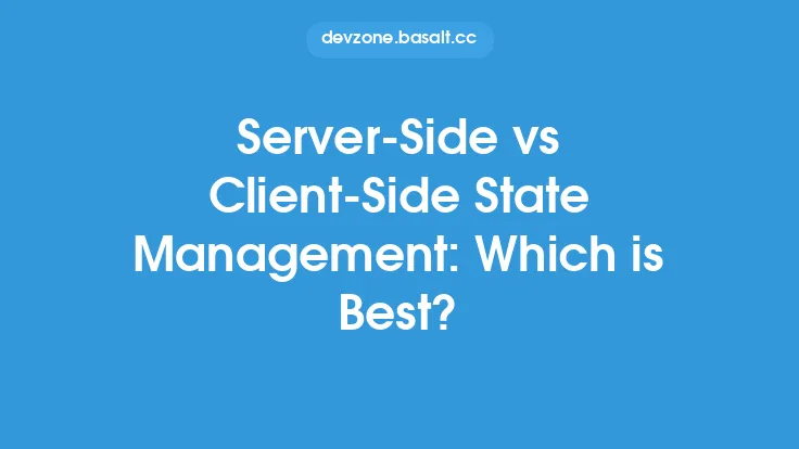 Server-Side vs Client-Side State Management: Which is Best? Thumbnail