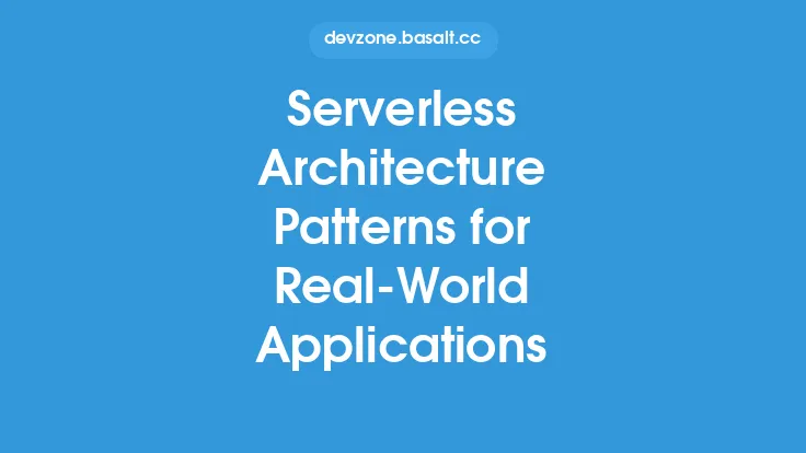 Serverless Architecture Patterns for Real-World Applications Thumbnail