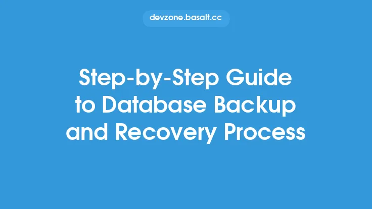 Step-by-Step Guide to Database Backup and Recovery Process Thumbnail