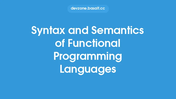 Syntax and Semantics of Functional Programming Languages Thumbnail