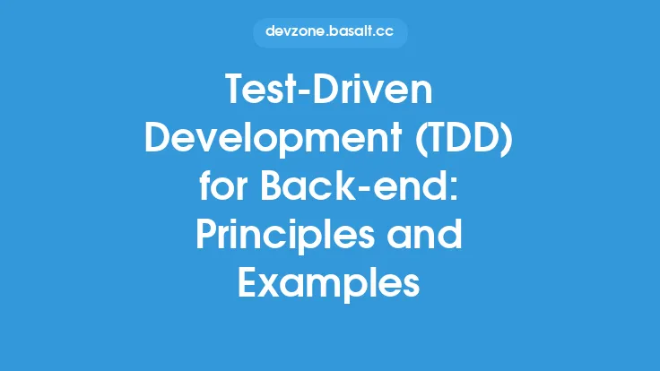 Test-Driven Development (TDD) for Back-end: Principles and Examples Thumbnail