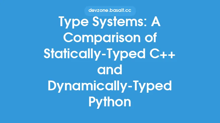 Type Systems: A Comparison of Statically-Typed C++ and Dynamically-Typed Python Thumbnail