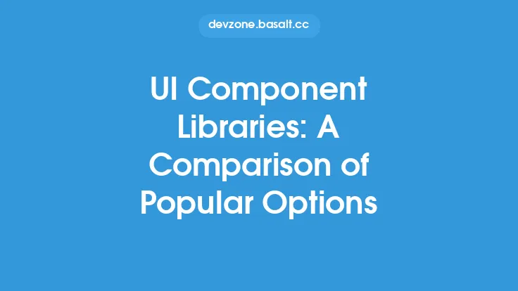 UI Component Libraries: A Comparison of Popular Options Thumbnail