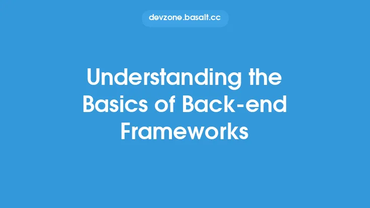 Understanding the Basics of Back-end Frameworks Thumbnail