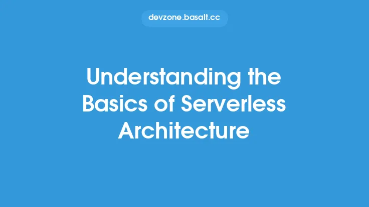 Understanding the Basics of Serverless Architecture Thumbnail