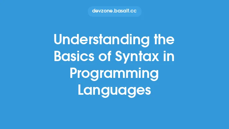 Understanding the Basics of Syntax in Programming Languages Thumbnail