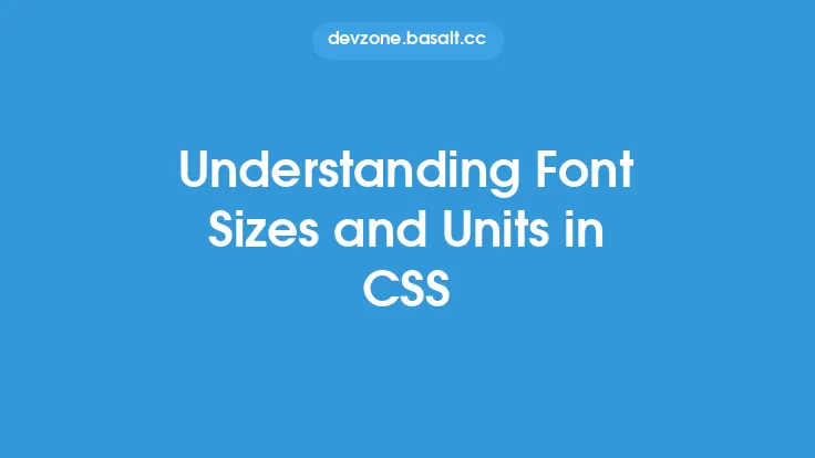 Understanding Font Sizes and Units in CSS Thumbnail