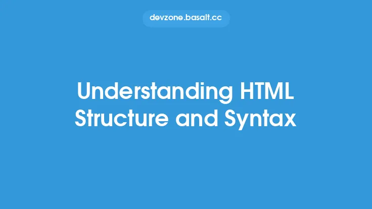 Understanding HTML Structure and Syntax Thumbnail