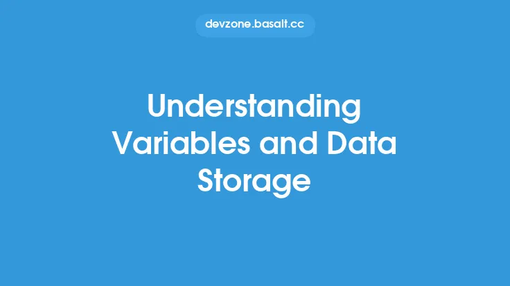 Understanding Variables and Data Storage Thumbnail