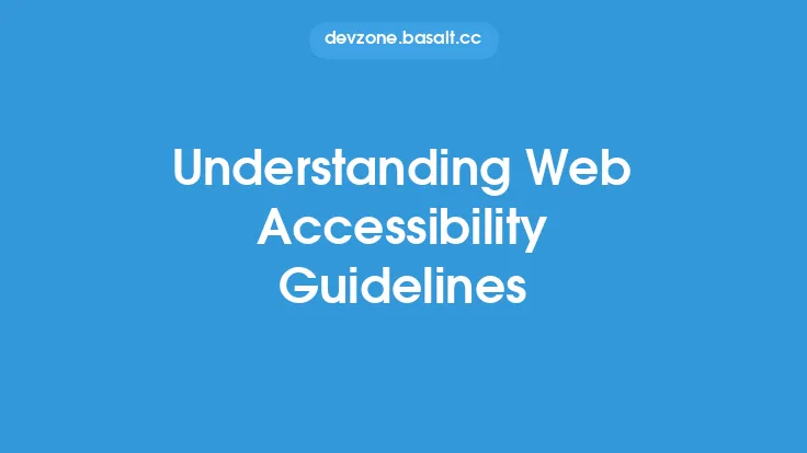 Understanding Web Accessibility Guidelines Thumbnail
