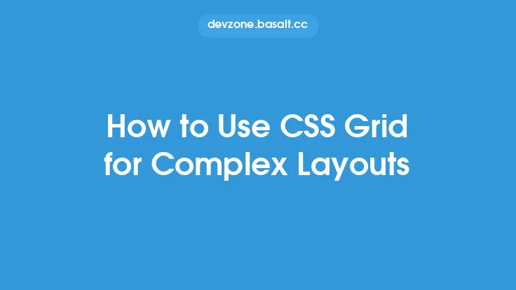 How to Use CSS Grid for Complex Layouts Thumbnail