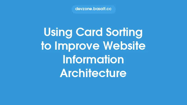 Using Card Sorting to Improve Website Information Architecture Thumbnail