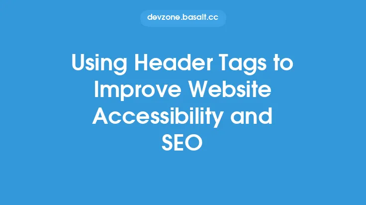Using Header Tags to Improve Website Accessibility and SEO Thumbnail
