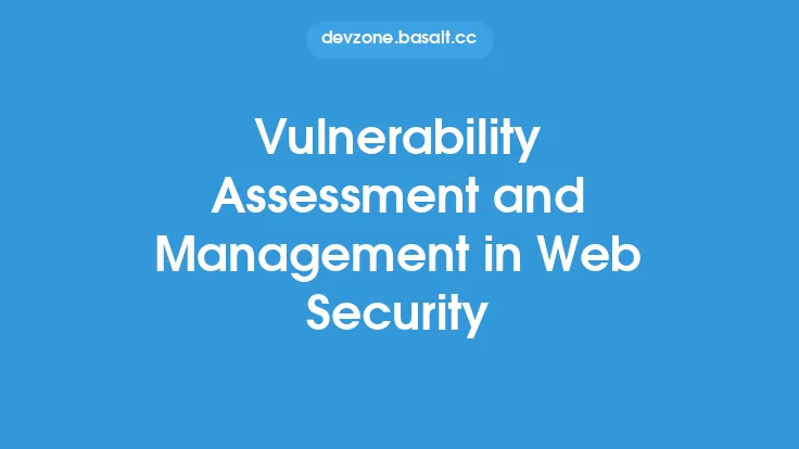 Vulnerability Assessment and Management in Web Security Thumbnail