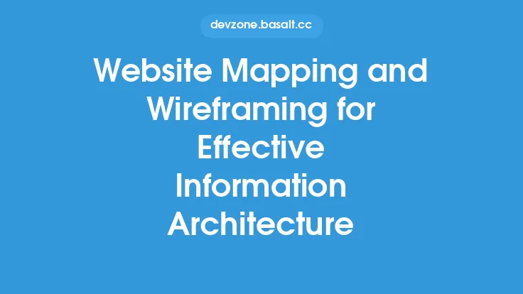 Website Mapping and Wireframing for Effective Information Architecture Thumbnail