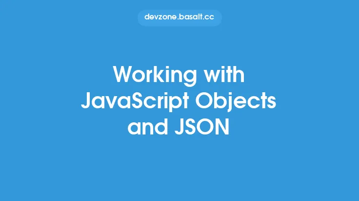 Working with JavaScript Objects and JSON Thumbnail